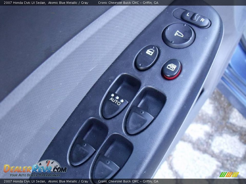 2007 Honda Civic LX Sedan Atomic Blue Metallic / Gray Photo #13