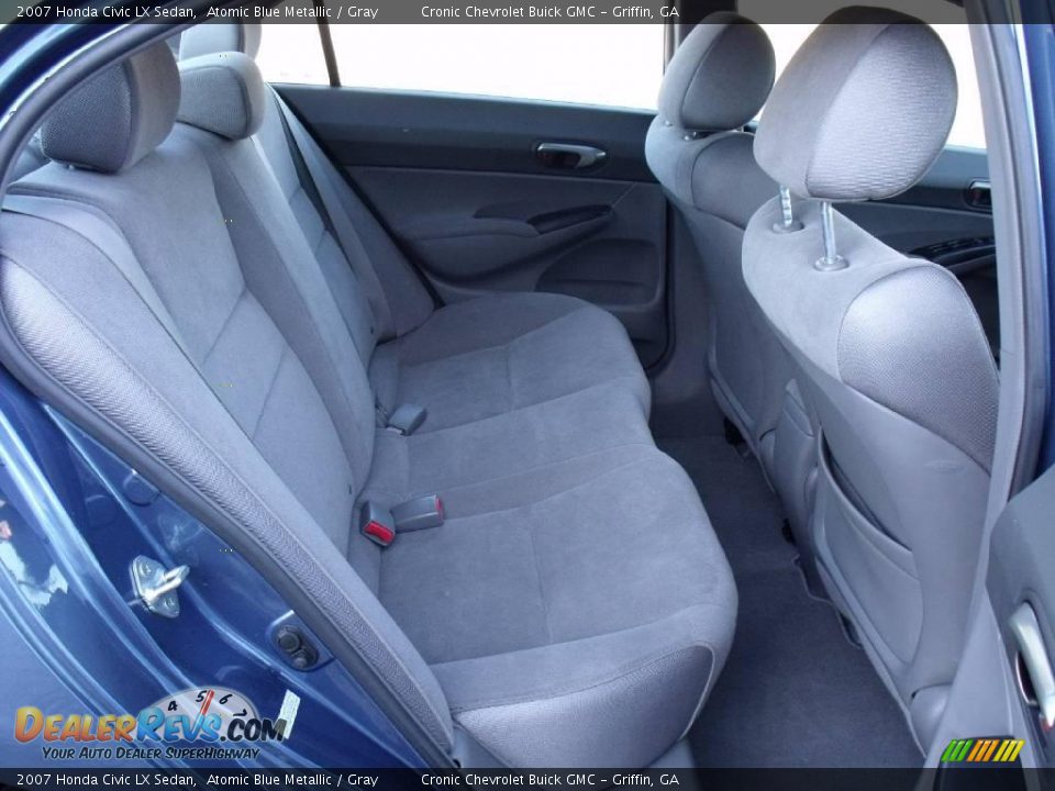 2007 Honda Civic LX Sedan Atomic Blue Metallic / Gray Photo #15