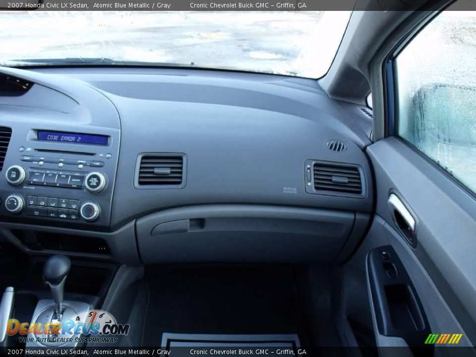 2007 Honda Civic LX Sedan Atomic Blue Metallic / Gray Photo #17