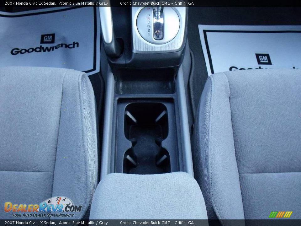 2007 Honda Civic LX Sedan Atomic Blue Metallic / Gray Photo #19