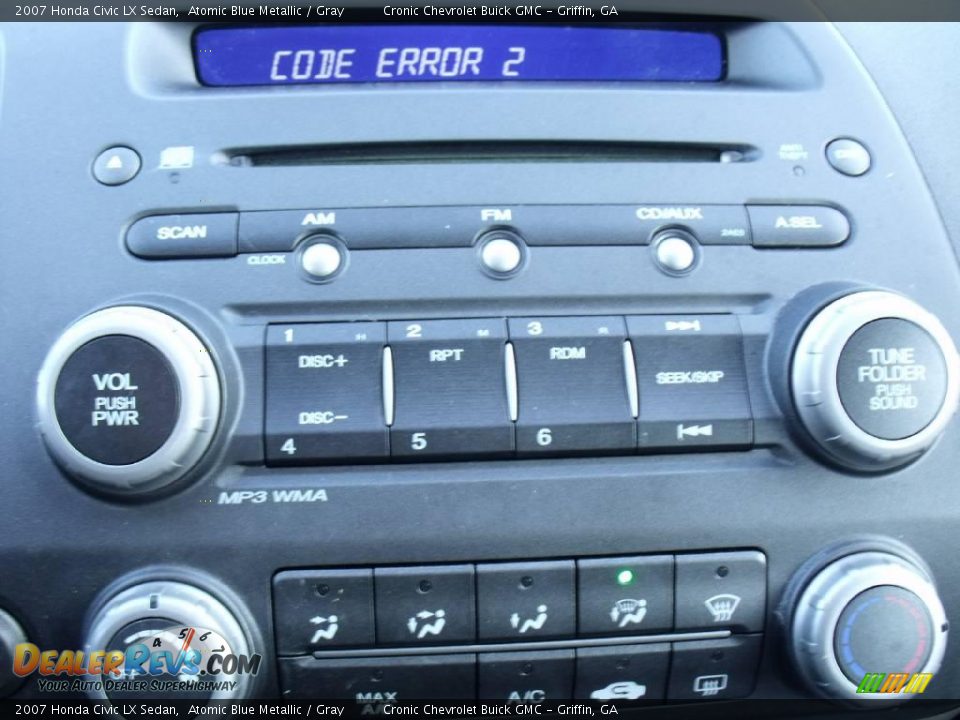 2007 Honda Civic LX Sedan Atomic Blue Metallic / Gray Photo #22
