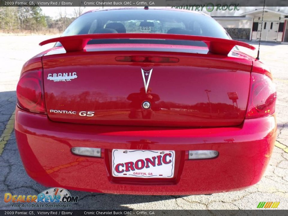2009 Pontiac G5 Victory Red / Ebony Photo #4
