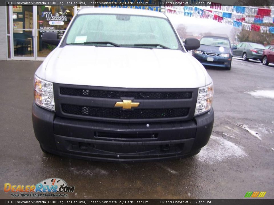 2010 Chevrolet Silverado 1500 Regular Cab 4x4 Sheer Silver Metallic / Dark Titanium Photo #8