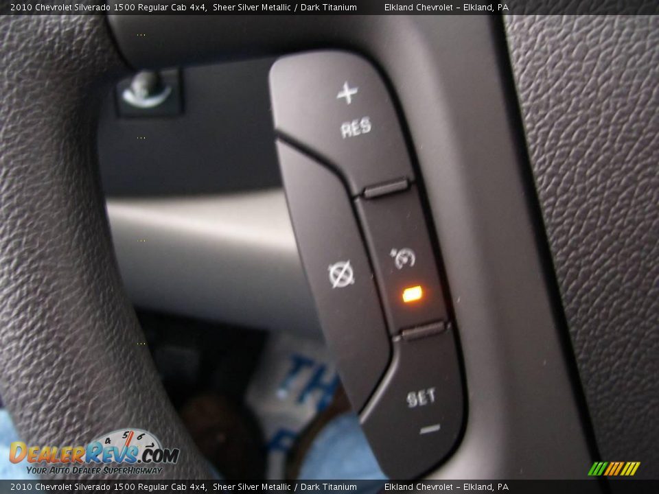 2010 Chevrolet Silverado 1500 Regular Cab 4x4 Sheer Silver Metallic / Dark Titanium Photo #27