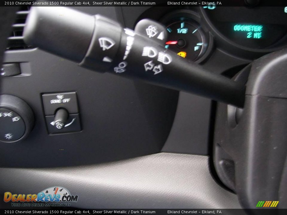 2010 Chevrolet Silverado 1500 Regular Cab 4x4 Sheer Silver Metallic / Dark Titanium Photo #28