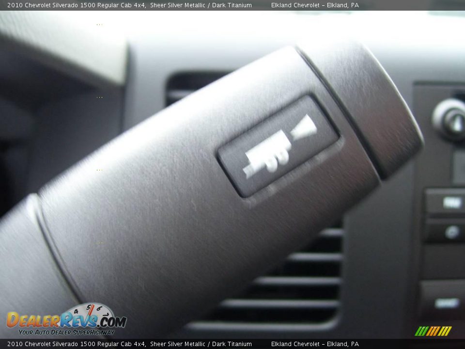 2010 Chevrolet Silverado 1500 Regular Cab 4x4 Sheer Silver Metallic / Dark Titanium Photo #29