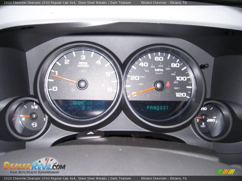 2010 Chevrolet Silverado 1500 Regular Cab 4x4 Sheer Silver Metallic / Dark Titanium Photo #30