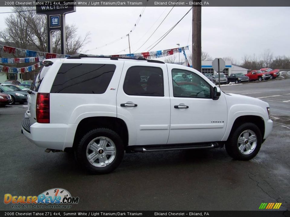 2008 Chevrolet Tahoe Z71 4x4 Summit White / Light Titanium/Dark Titanium Photo #7