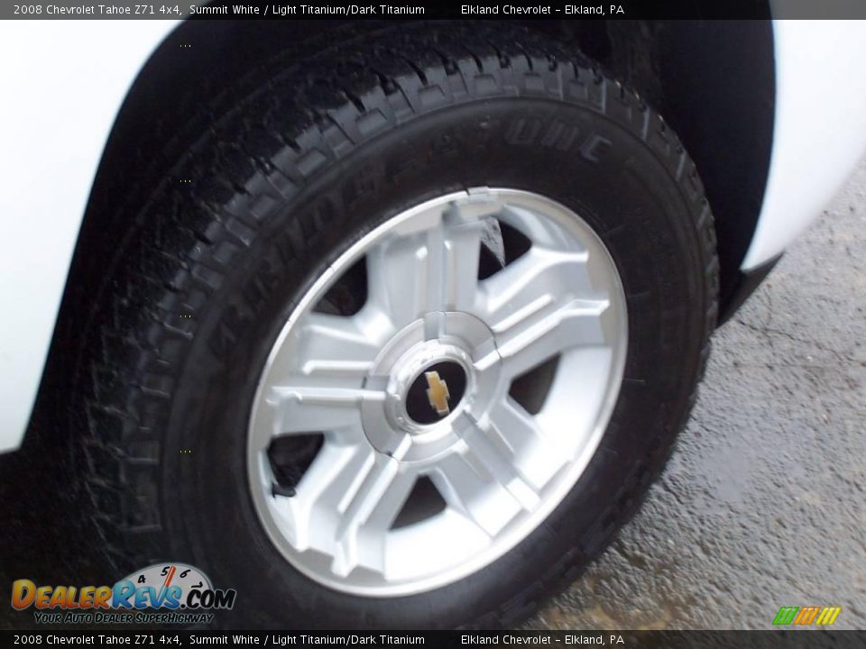 2008 Chevrolet Tahoe Z71 4x4 Summit White / Light Titanium/Dark Titanium Photo #11