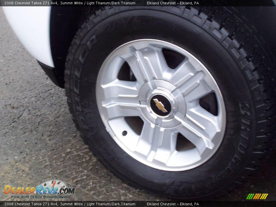 2008 Chevrolet Tahoe Z71 4x4 Summit White / Light Titanium/Dark Titanium Photo #13