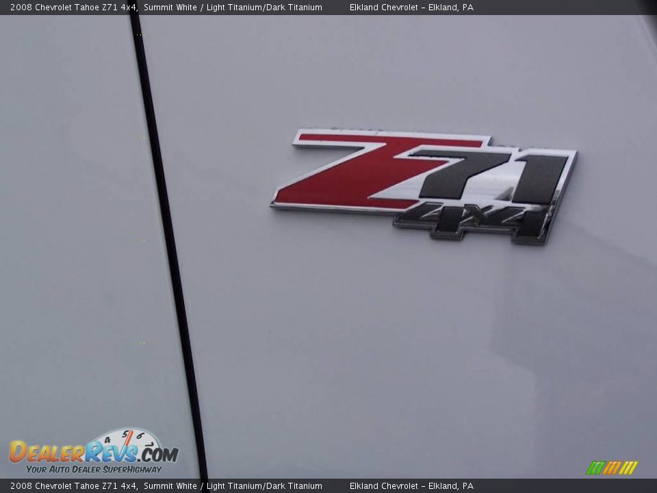 2008 Chevrolet Tahoe Z71 4x4 Summit White / Light Titanium/Dark Titanium Photo #16