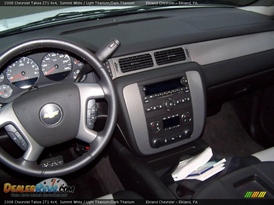 2008 Chevrolet Tahoe Z71 4x4 Summit White / Light Titanium/Dark Titanium Photo #21