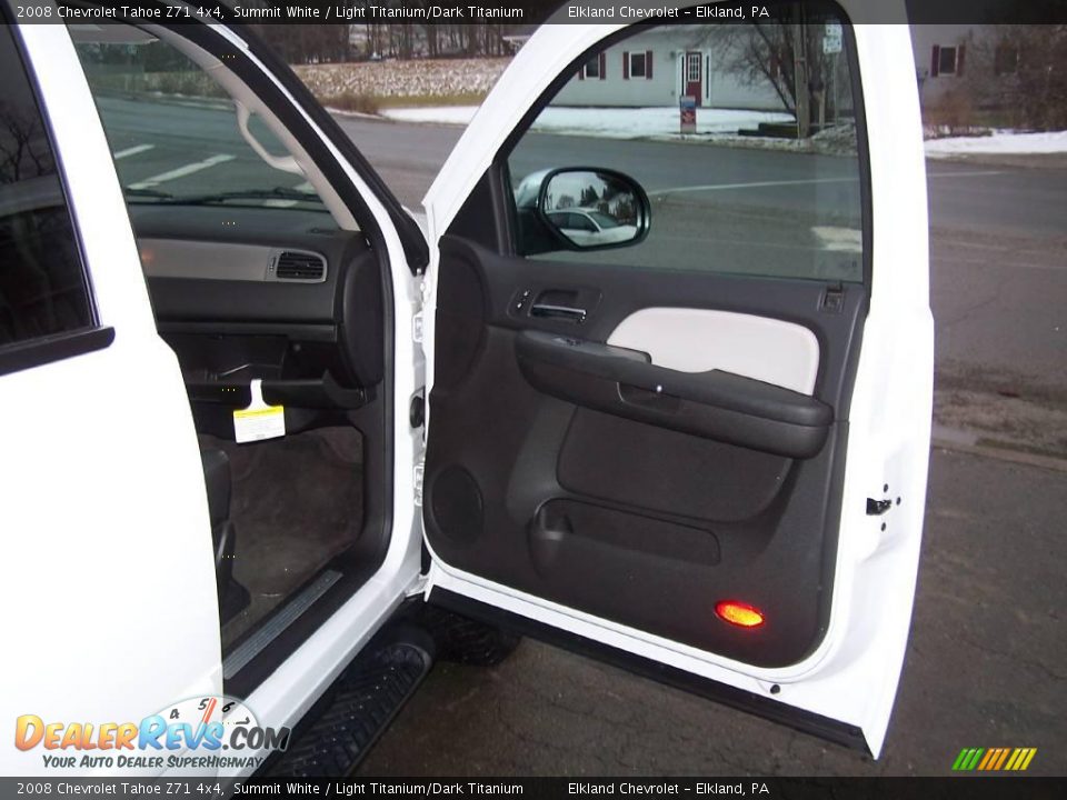 2008 Chevrolet Tahoe Z71 4x4 Summit White / Light Titanium/Dark Titanium Photo #28