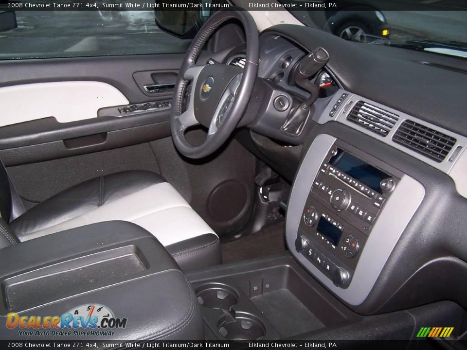 2008 Chevrolet Tahoe Z71 4x4 Summit White / Light Titanium/Dark Titanium Photo #34