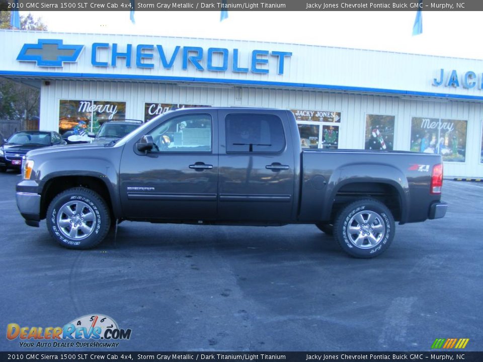 2010 GMC Sierra 1500 SLT Crew Cab 4x4 Storm Gray Metallic / Dark Titanium/Light Titanium Photo #1