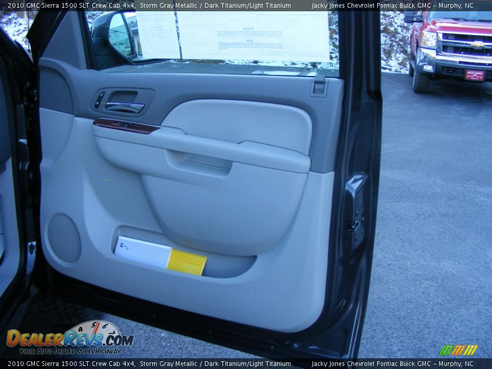 2010 GMC Sierra 1500 SLT Crew Cab 4x4 Storm Gray Metallic / Dark Titanium/Light Titanium Photo #7