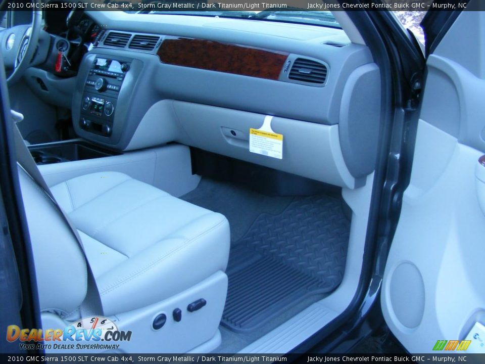 2010 GMC Sierra 1500 SLT Crew Cab 4x4 Storm Gray Metallic / Dark Titanium/Light Titanium Photo #8