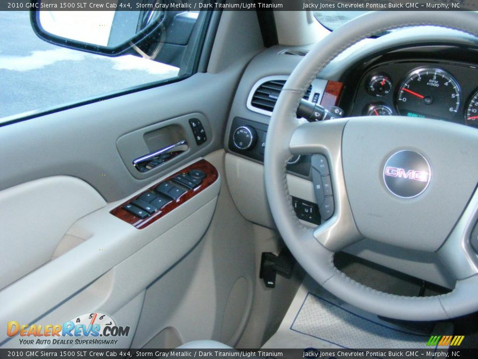 2010 GMC Sierra 1500 SLT Crew Cab 4x4 Storm Gray Metallic / Dark Titanium/Light Titanium Photo #9