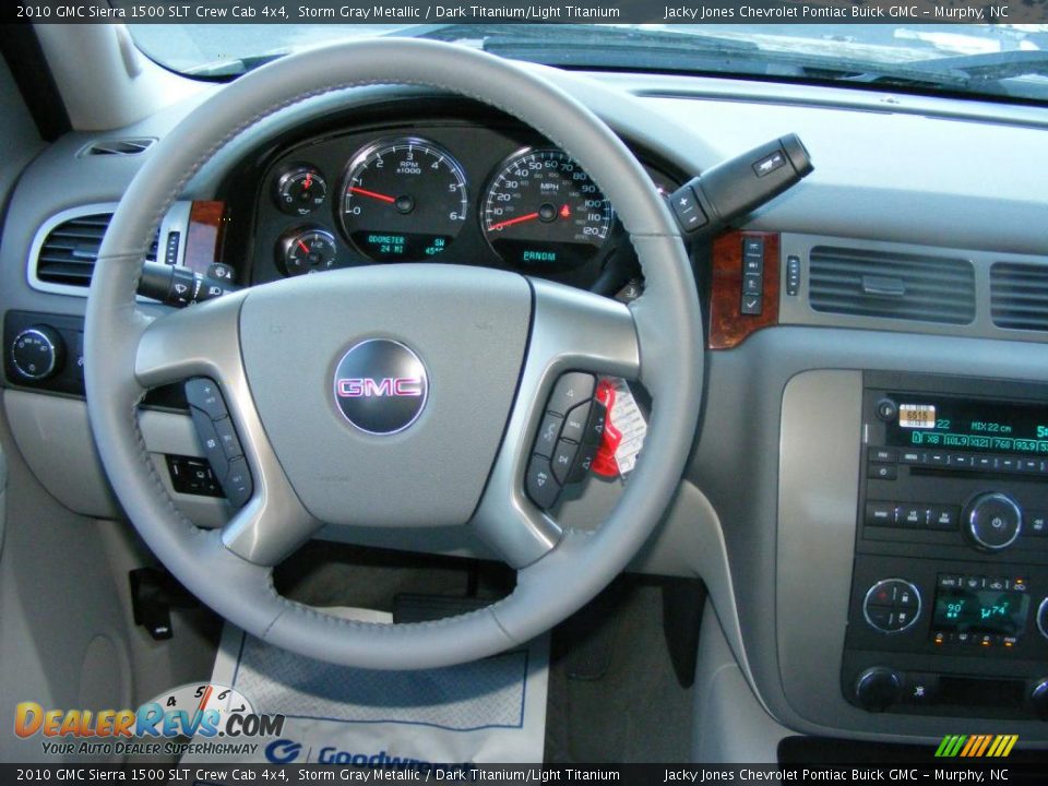 2010 GMC Sierra 1500 SLT Crew Cab 4x4 Storm Gray Metallic / Dark Titanium/Light Titanium Photo #10