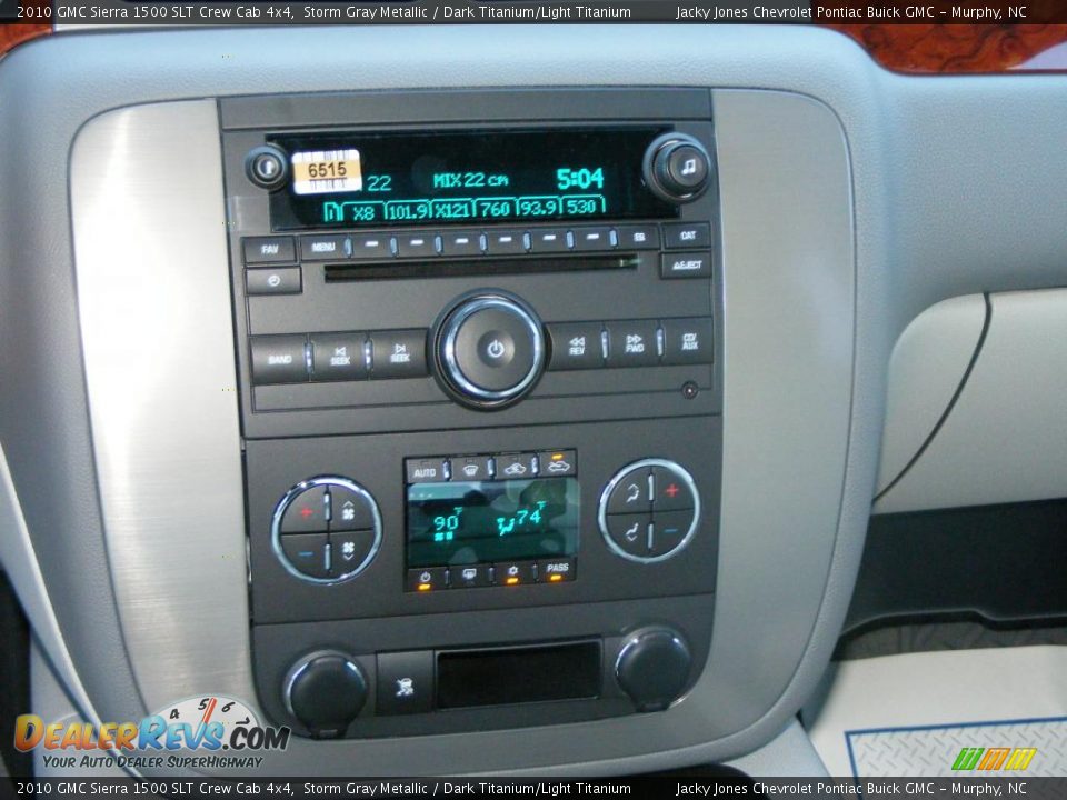 2010 GMC Sierra 1500 SLT Crew Cab 4x4 Storm Gray Metallic / Dark Titanium/Light Titanium Photo #11