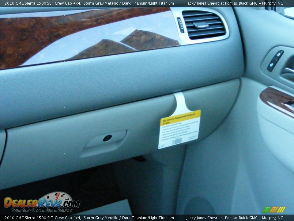 2010 GMC Sierra 1500 SLT Crew Cab 4x4 Storm Gray Metallic / Dark Titanium/Light Titanium Photo #13