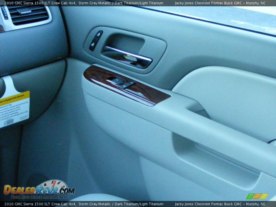 2010 GMC Sierra 1500 SLT Crew Cab 4x4 Storm Gray Metallic / Dark Titanium/Light Titanium Photo #14
