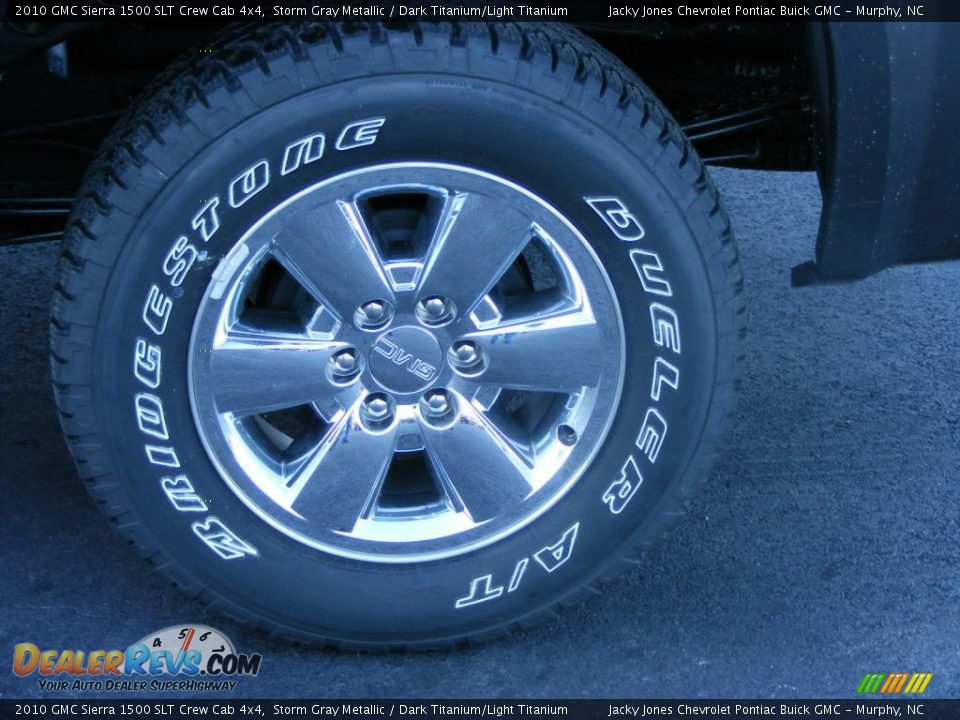 2010 GMC Sierra 1500 SLT Crew Cab 4x4 Storm Gray Metallic / Dark Titanium/Light Titanium Photo #15