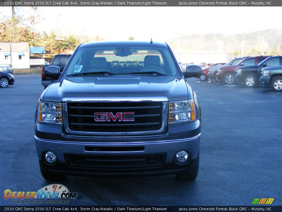 2010 GMC Sierra 1500 SLT Crew Cab 4x4 Storm Gray Metallic / Dark Titanium/Light Titanium Photo #16