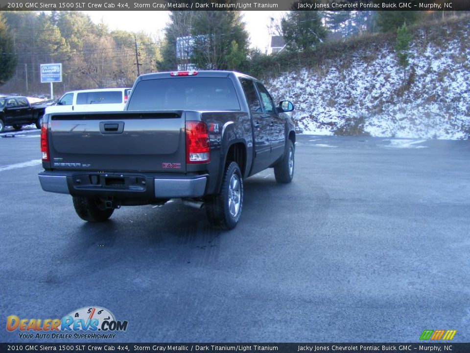 2010 GMC Sierra 1500 SLT Crew Cab 4x4 Storm Gray Metallic / Dark Titanium/Light Titanium Photo #19