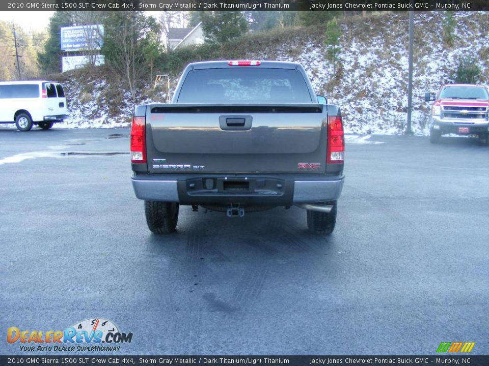 2010 GMC Sierra 1500 SLT Crew Cab 4x4 Storm Gray Metallic / Dark Titanium/Light Titanium Photo #20