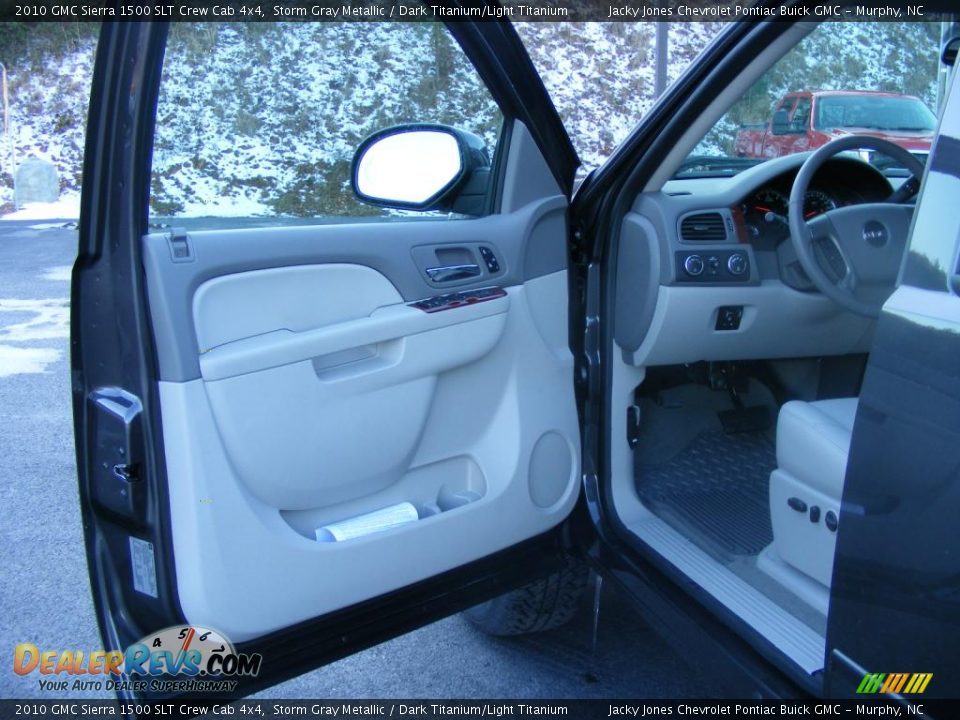 2010 GMC Sierra 1500 SLT Crew Cab 4x4 Storm Gray Metallic / Dark Titanium/Light Titanium Photo #21