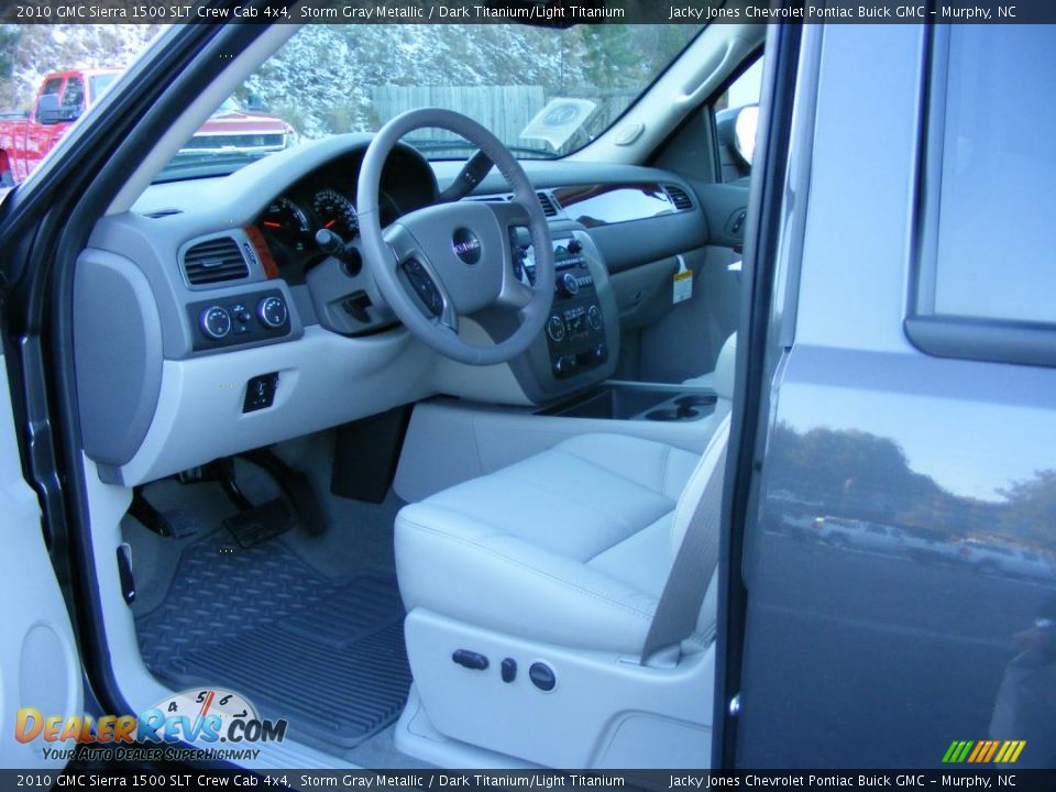 2010 GMC Sierra 1500 SLT Crew Cab 4x4 Storm Gray Metallic / Dark Titanium/Light Titanium Photo #22