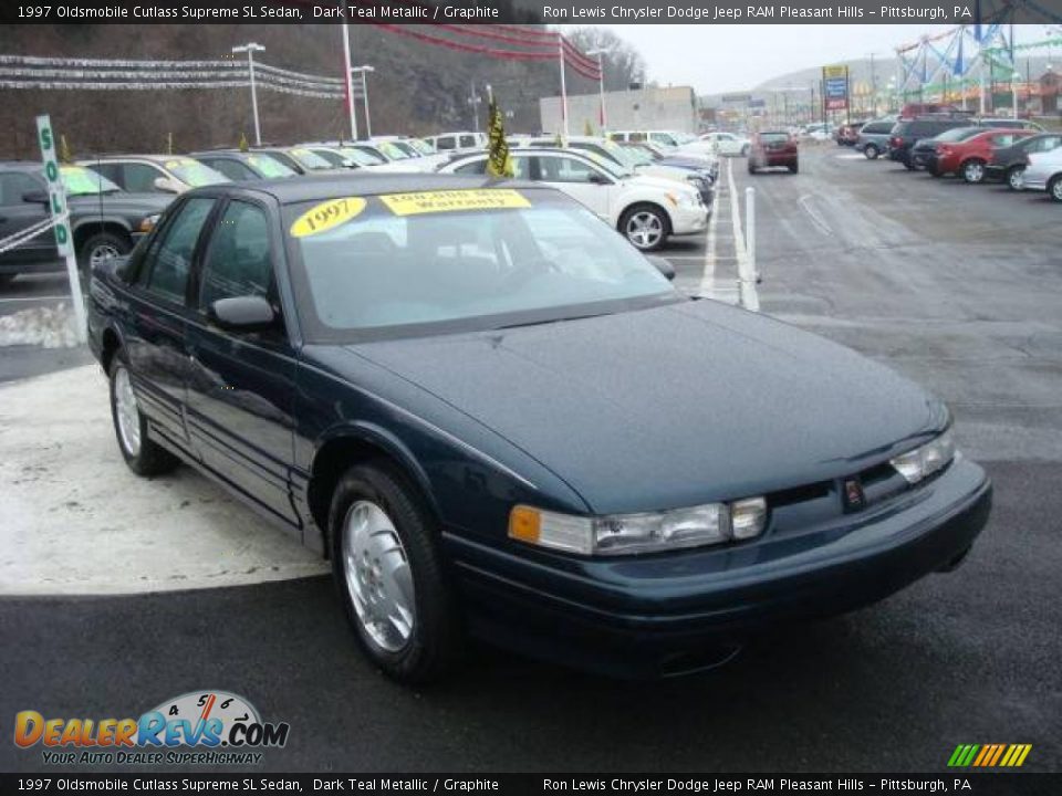 1997 Oldsmobile Cutlass Supreme SL Sedan Dark Teal Metallic / Graphite Photo #6
