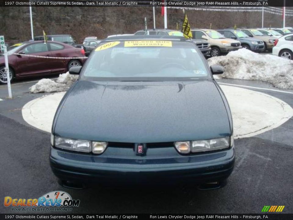 1997 Oldsmobile Cutlass Supreme SL Sedan Dark Teal Metallic / Graphite Photo #7