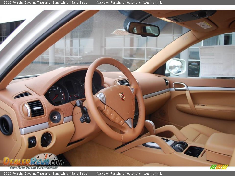 2010 Porsche Cayenne Tiptronic Sand White / Sand Beige Photo #9