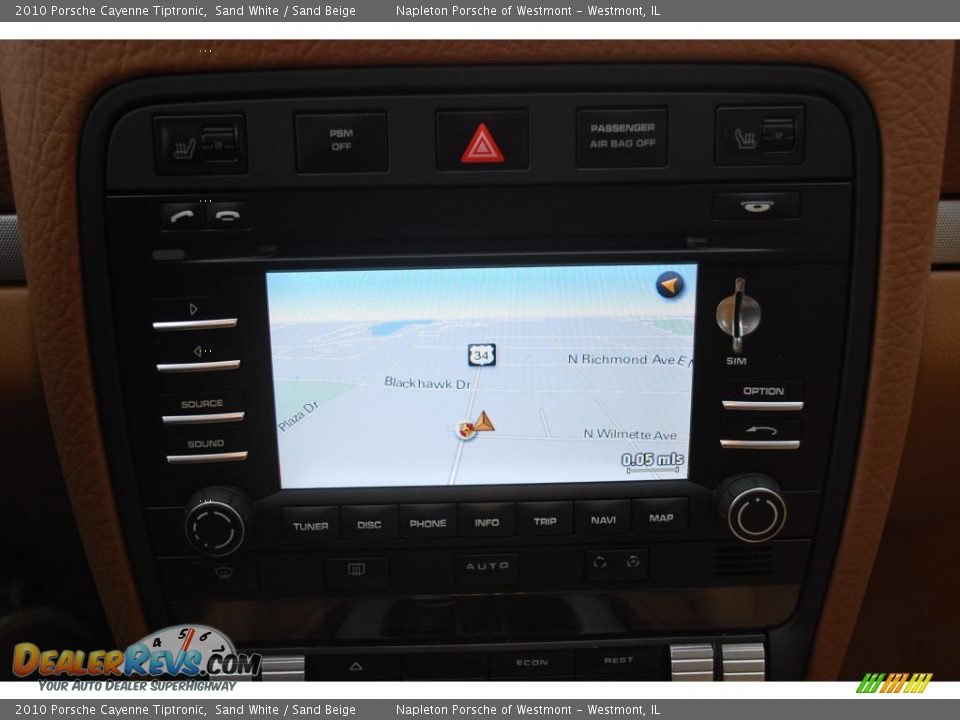 2010 Porsche Cayenne Tiptronic Sand White / Sand Beige Photo #12