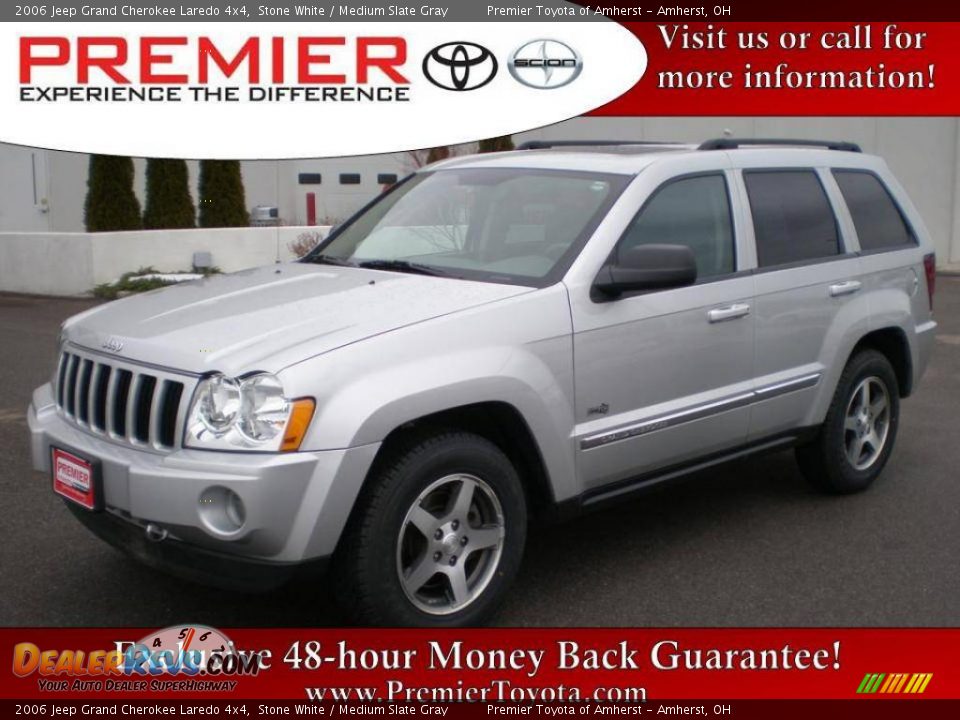 2006 Jeep Grand Cherokee Laredo 4x4 Stone White / Medium Slate Gray Photo #1