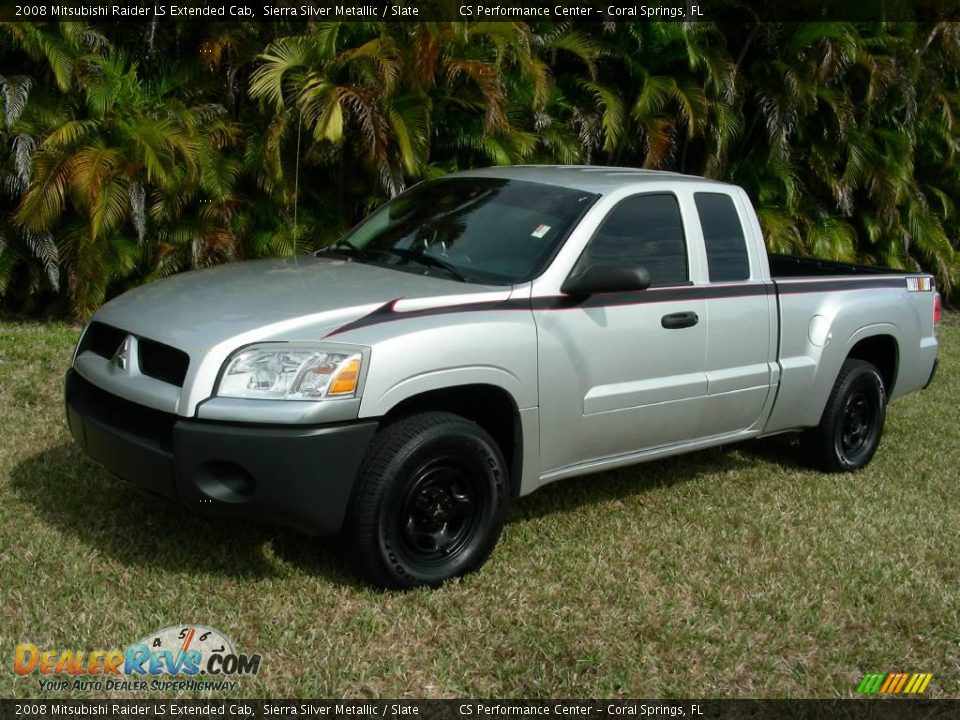 2008 Mitsubishi Raider LS Extended Cab Sierra Silver Metallic / Slate Photo #1