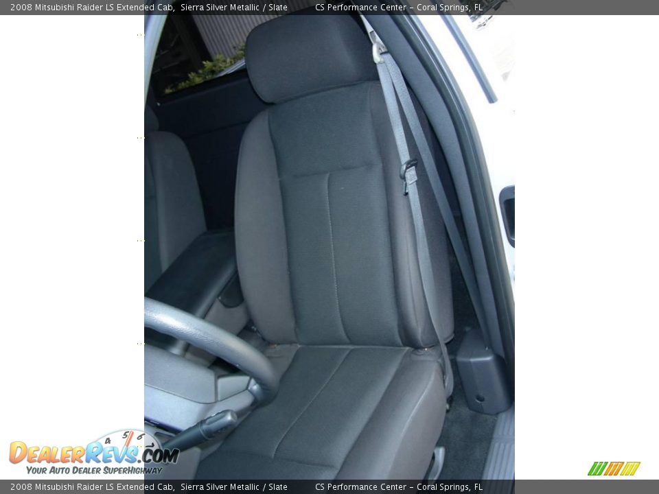 2008 Mitsubishi Raider LS Extended Cab Sierra Silver Metallic / Slate Photo #15