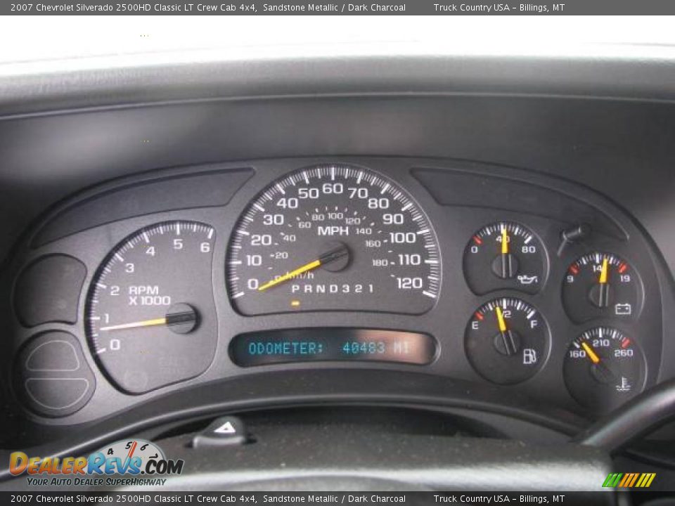 2007 Chevrolet Silverado 2500HD Classic LT Crew Cab 4x4 Sandstone Metallic / Dark Charcoal Photo #12