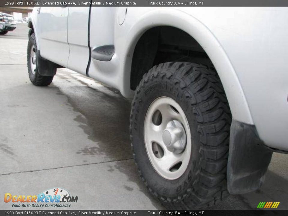 1999 Ford F150 XLT Extended Cab 4x4 Silver Metallic / Medium Graphite Photo #7