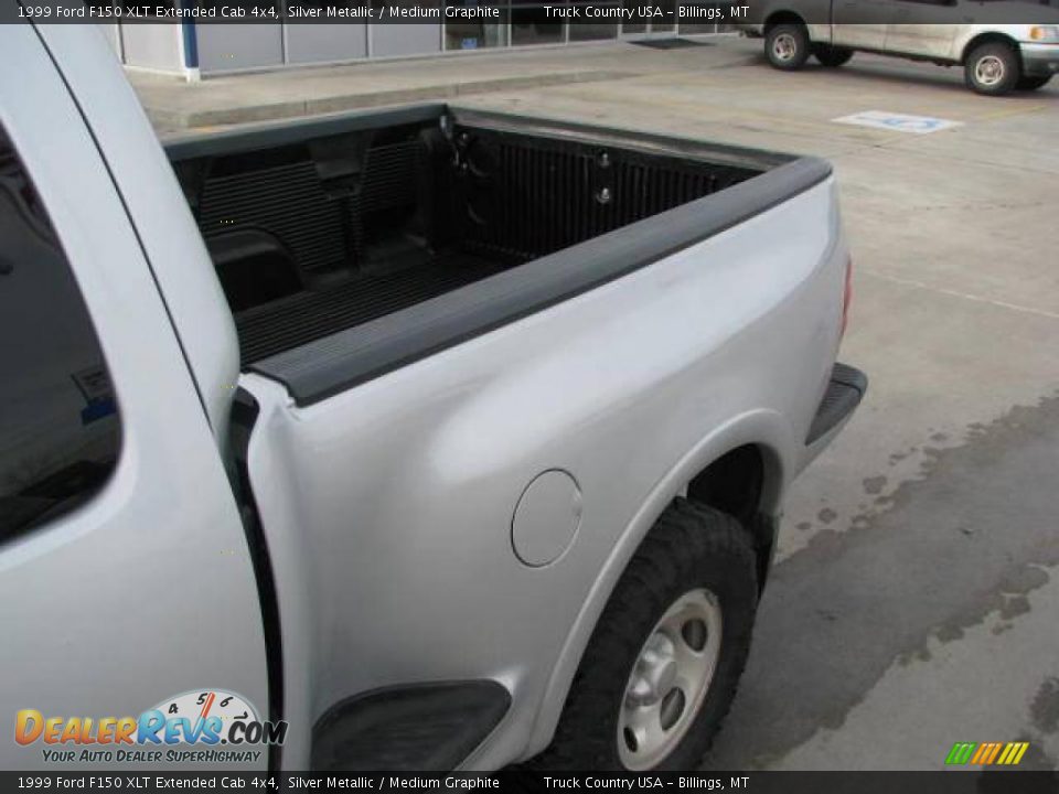 1999 Ford F150 XLT Extended Cab 4x4 Silver Metallic / Medium Graphite Photo #8