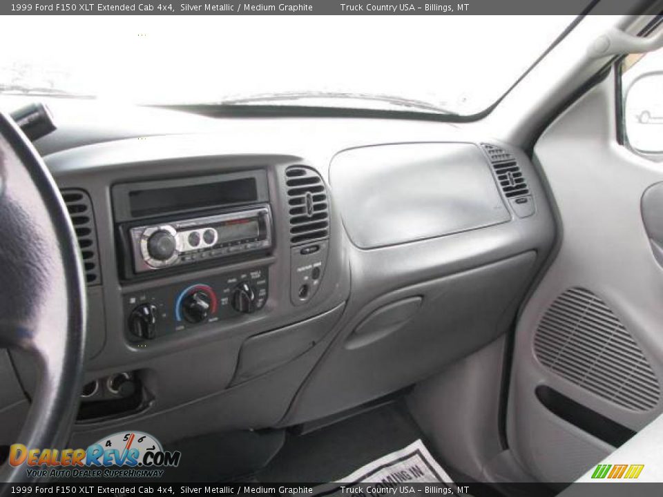 1999 Ford F150 XLT Extended Cab 4x4 Silver Metallic / Medium Graphite Photo #13