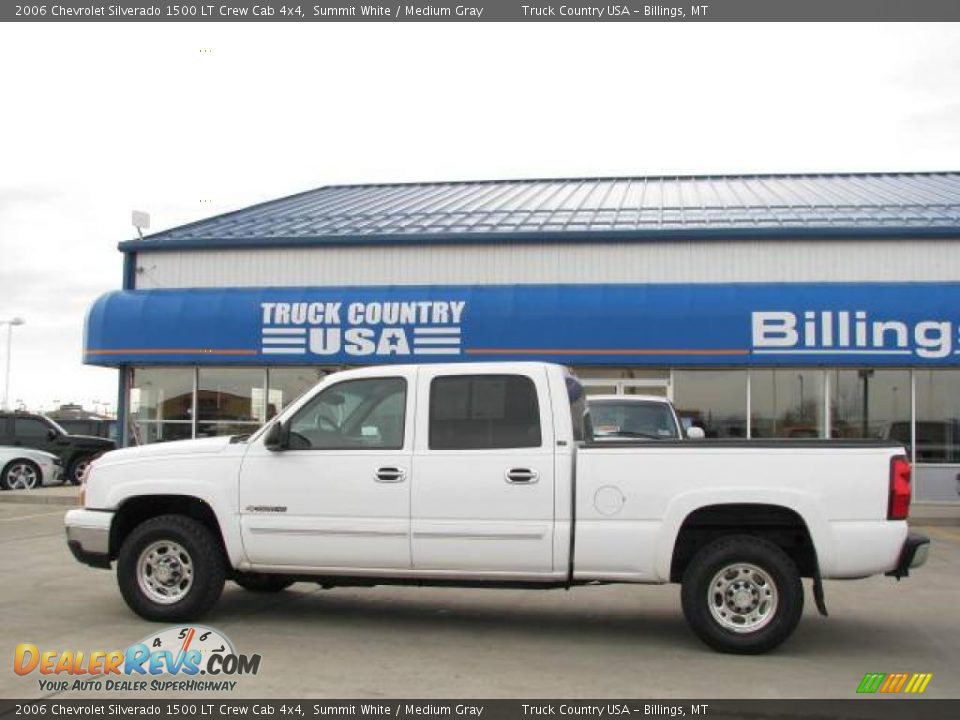 2006 Chevrolet Silverado 1500 LT Crew Cab 4x4 Summit White / Medium Gray Photo #1