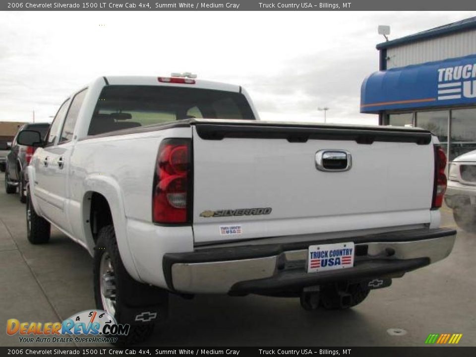 2006 Chevrolet Silverado 1500 LT Crew Cab 4x4 Summit White / Medium Gray Photo #6