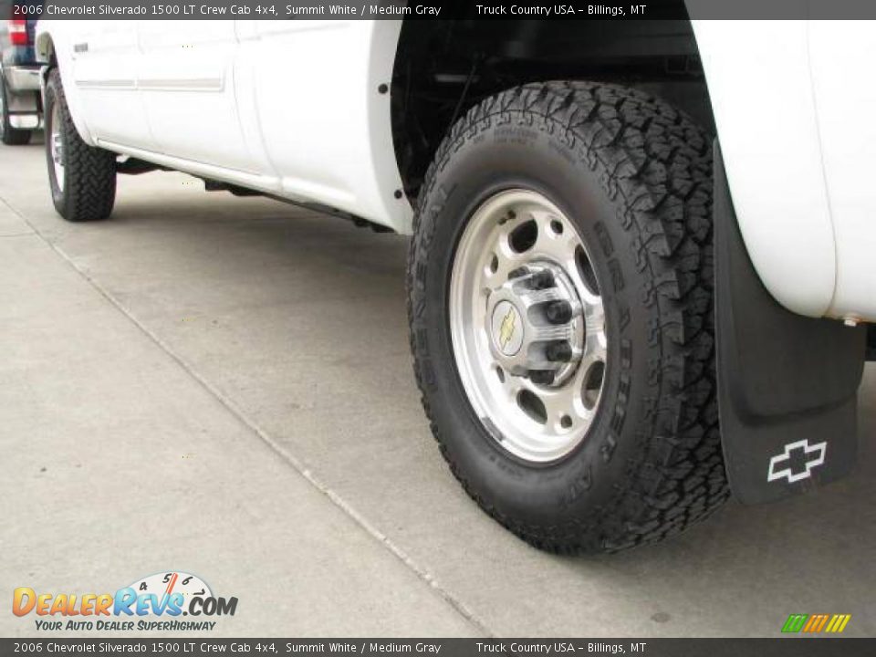 2006 Chevrolet Silverado 1500 LT Crew Cab 4x4 Summit White / Medium Gray Photo #8
