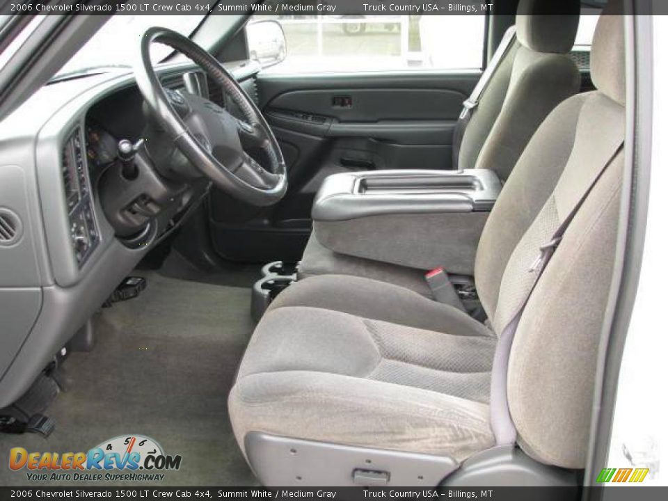 2006 Chevrolet Silverado 1500 LT Crew Cab 4x4 Summit White / Medium Gray Photo #10