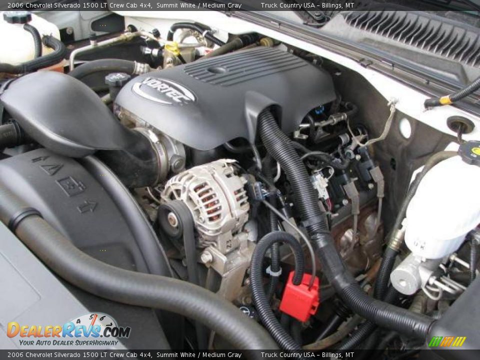 2006 Chevrolet Silverado 1500 LT Crew Cab 4x4 Summit White / Medium Gray Photo #14