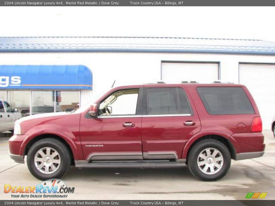 2004 Lincoln Navigator Luxury 4x4 Merlot Red Metallic / Dove Grey Photo #1