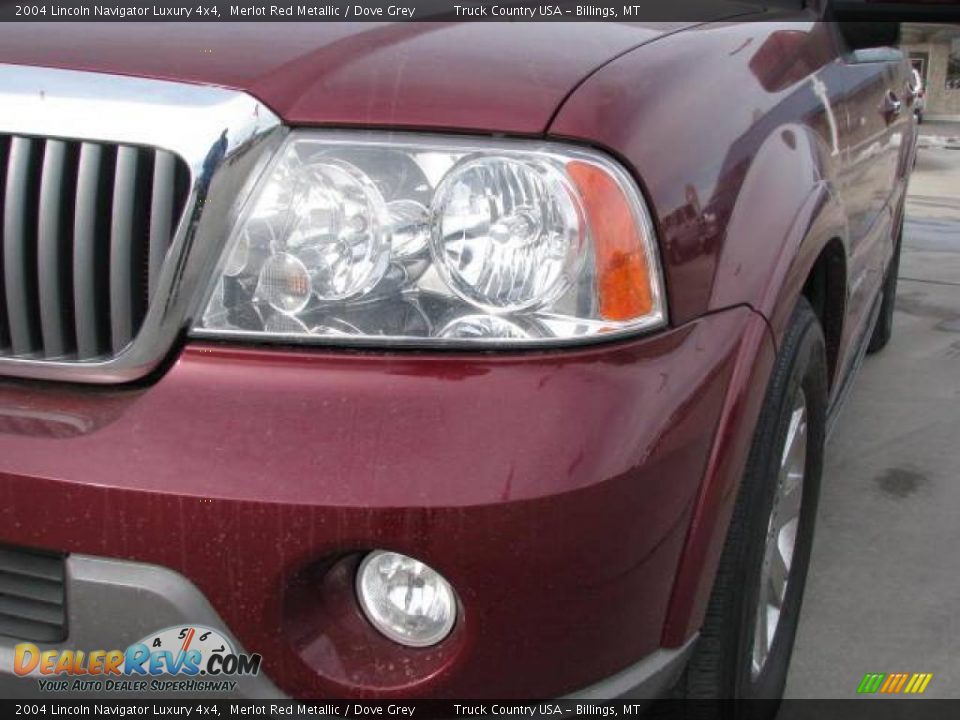 2004 Lincoln Navigator Luxury 4x4 Merlot Red Metallic / Dove Grey Photo #3